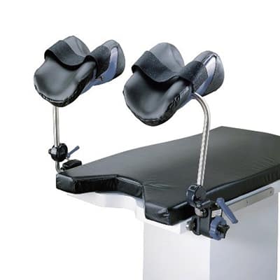 medical table stirrups
